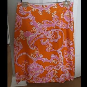 Sunny swinging-London patterned skirt!